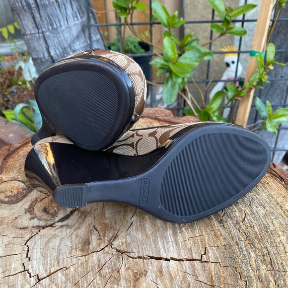 COACH KERRYANN | WOMEN | BROWN | WEDGE - Picture 6 of 8